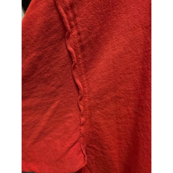Free People We The Free Red Oversized Devon Tee Shirt Size Medium NWOT - Picture 5 of 6